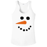 Winter Snowman Snow Face Ladies PosiCharge Competitor Racerback Tank