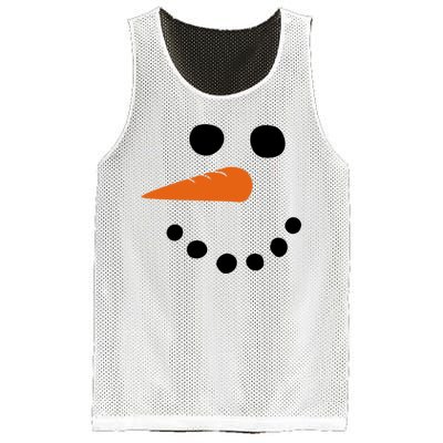 Winter Snowman Snow Face Mesh Reversible Basketball Jersey Tank