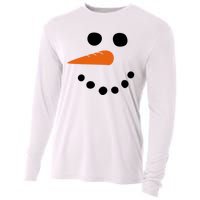 Winter Snowman Snow Face Cooling Performance Long Sleeve Crew