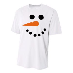 Winter Snowman Snow Face Performance Sprint T-Shirt