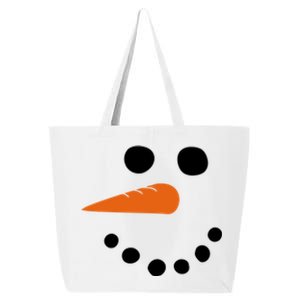 Winter Snowman Snow Face 25L Jumbo Tote