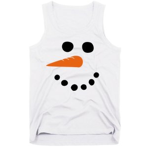 Winter Snowman Snow Face Tank Top