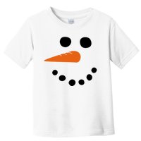 Winter Snowman Snow Face Toddler T-Shirt