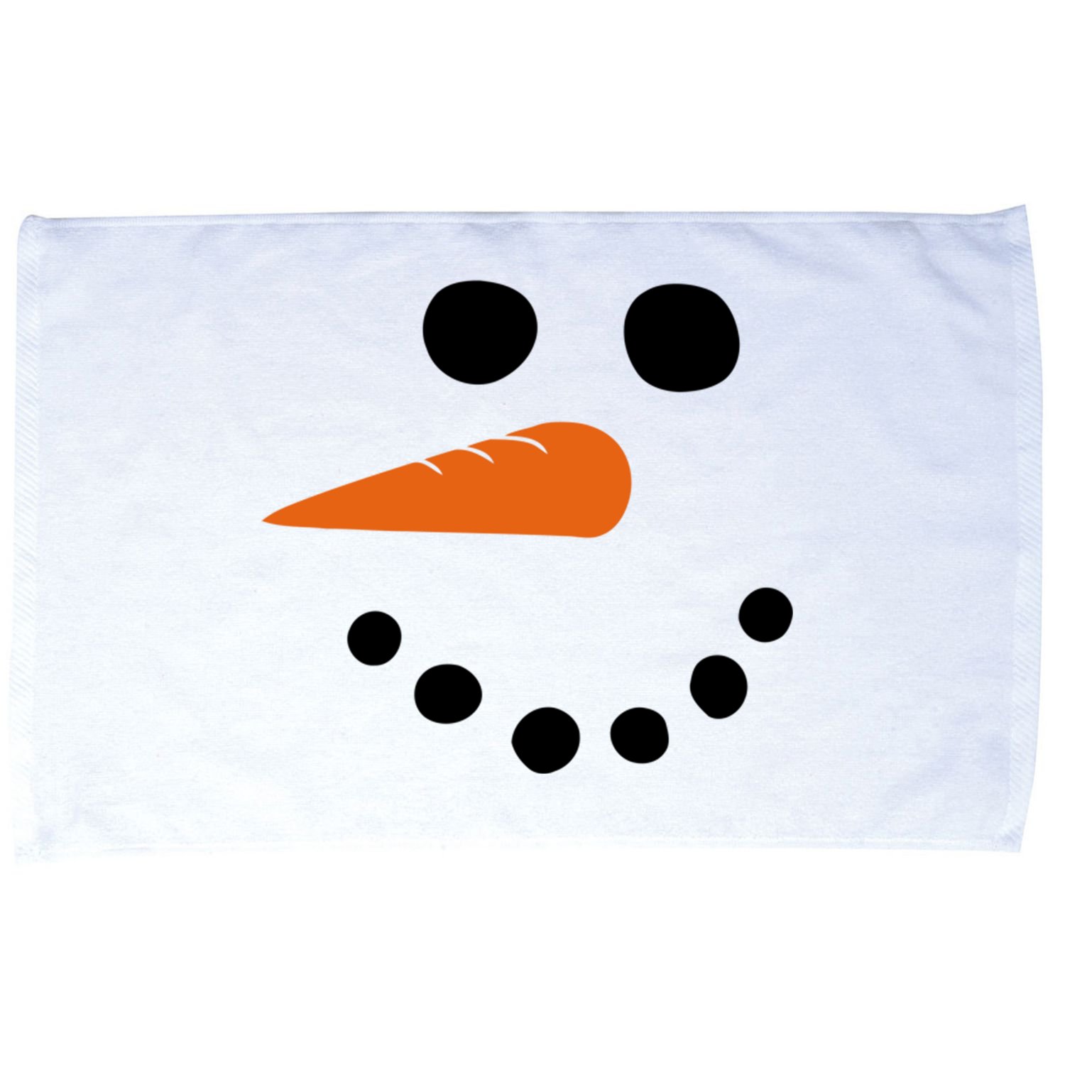Winter Snowman Snow Face Microfiber Hand Towel