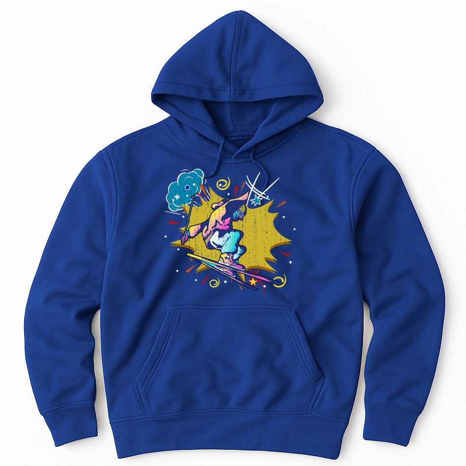 Winter Sports Ski Instructor Skier Skiing Lover Ski Gift Hoodie
