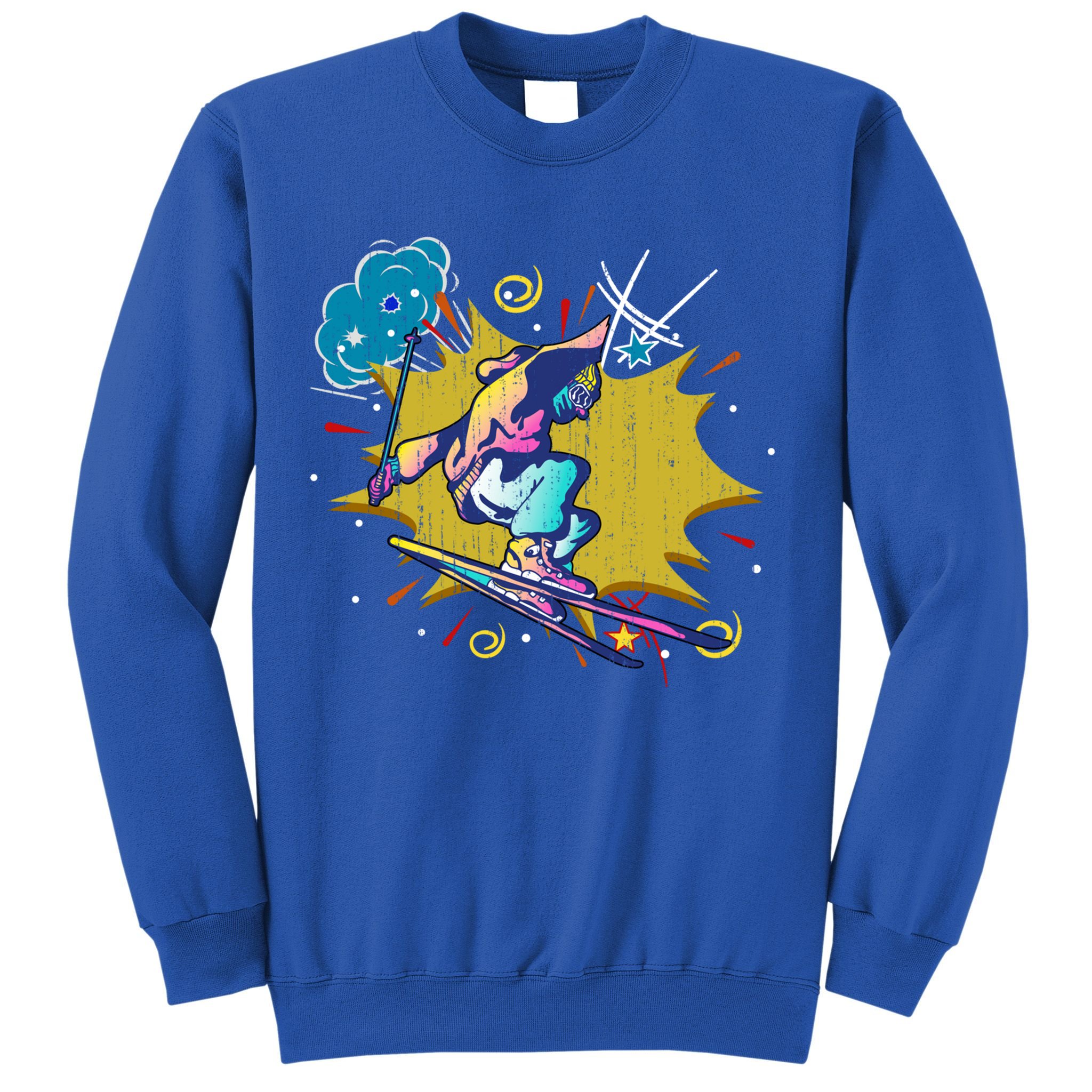 Winter Sports Ski Instructor Skier Skiing Lover Ski Gift Sweatshirt