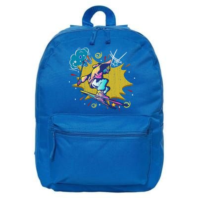 Winter Sports Ski Instructor Skier Skiing Lover Ski Gift 16 in Basic Backpack
