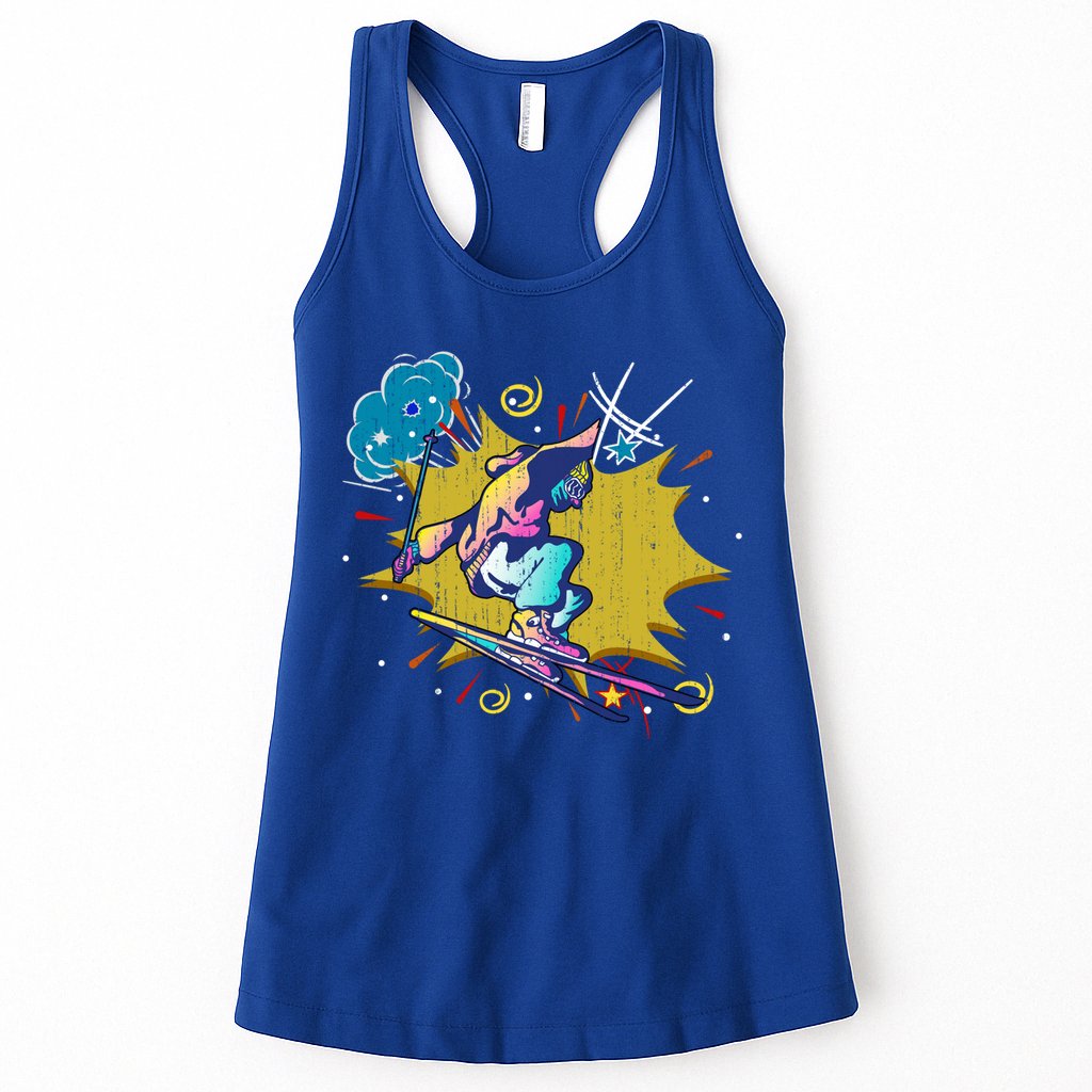 Winter Sports Ski Instructor Skier Skiing Lover Ski Gift Womens Tank Top