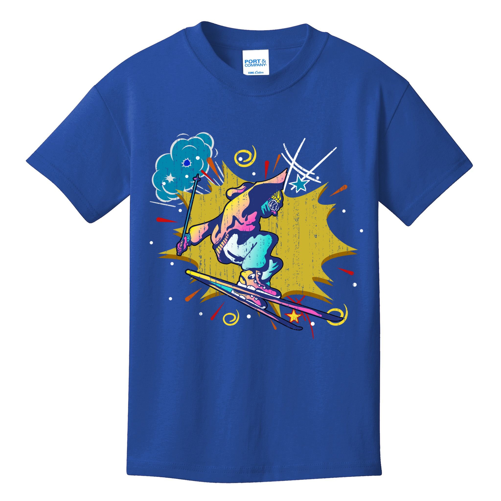 Winter Sports Ski Instructor Skier Skiing Lover Ski Gift Kids T-Shirt