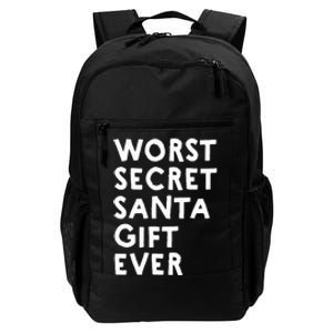 Worst Secret Santa Gift Ever Funny White Elephant Daily Commute Backpack