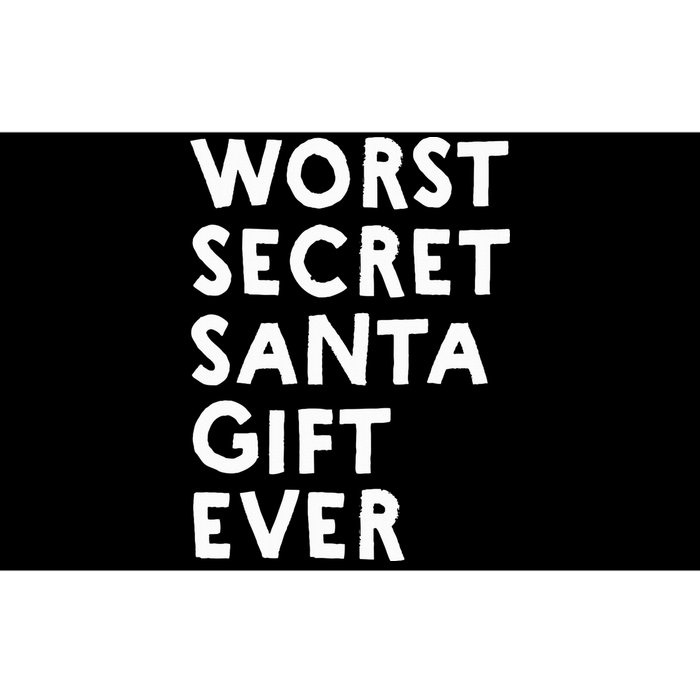 Worst Secret Santa Gift Ever Funny White Elephant Bumper Sticker