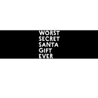 Worst Secret Santa Gift Ever Funny White Elephant Bumper Sticker