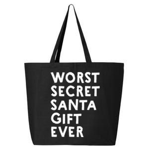 Worst Secret Santa Gift Ever Funny White Elephant 25L Jumbo Tote