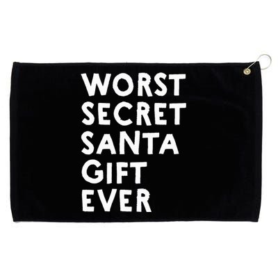 Worst Secret Santa Gift Ever Funny White Elephant Grommeted Golf Towel