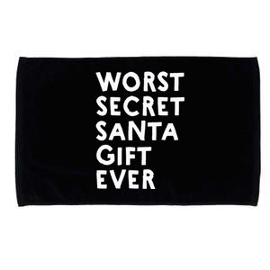 Worst Secret Santa Gift Ever Funny White Elephant Microfiber Hand Towel