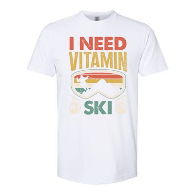 Wintersport Skiing Skier I Need Vitamin Ski Meaningful Gift Softstyle CVC T-Shirt