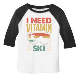 Wintersport Skiing Skier I Need Vitamin Ski Meaningful Gift Toddler Fine Jersey T-Shirt