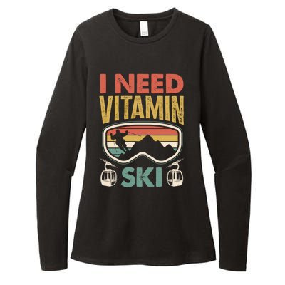 Wintersport Skiing Skier I Need Vitamin Ski Cute Gift Womens CVC Long Sleeve Shirt