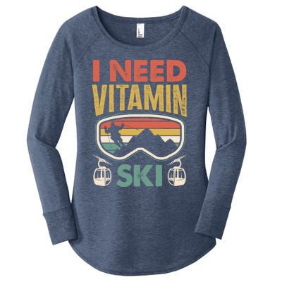 Wintersport Skiing Skier I Need Vitamin Ski Cute Gift Women's Perfect Tri Tunic Long Sleeve Shirt