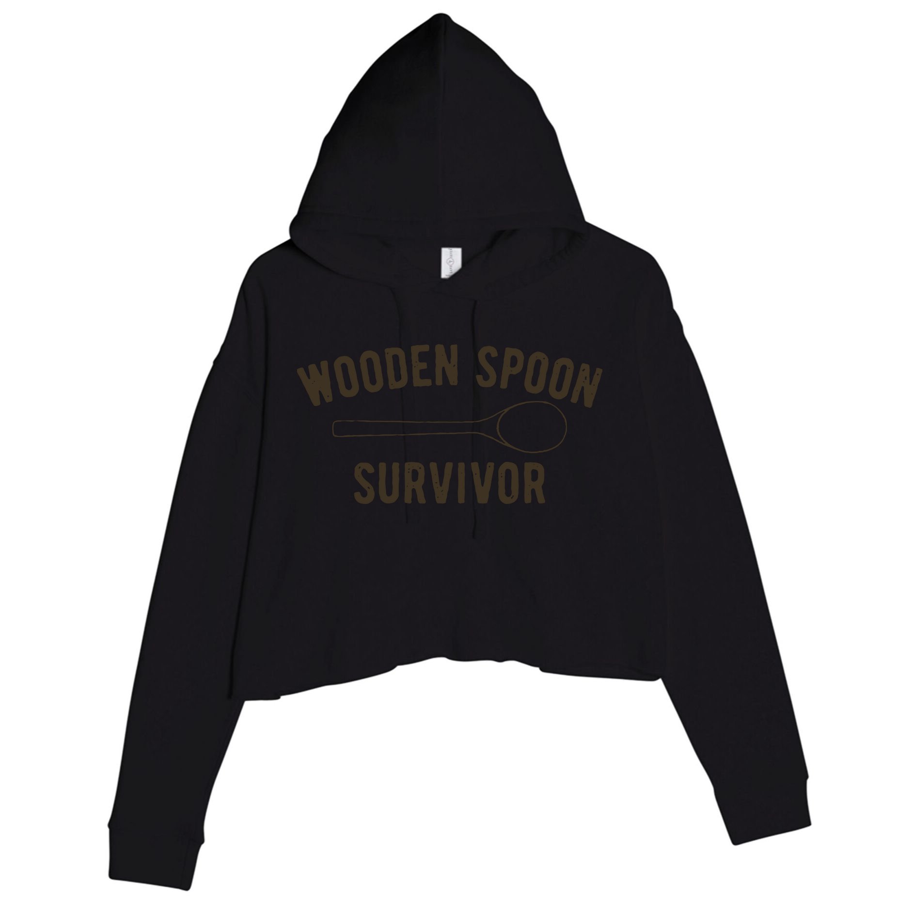Wooden Spoon Survivor Crop Fleece Hoodie