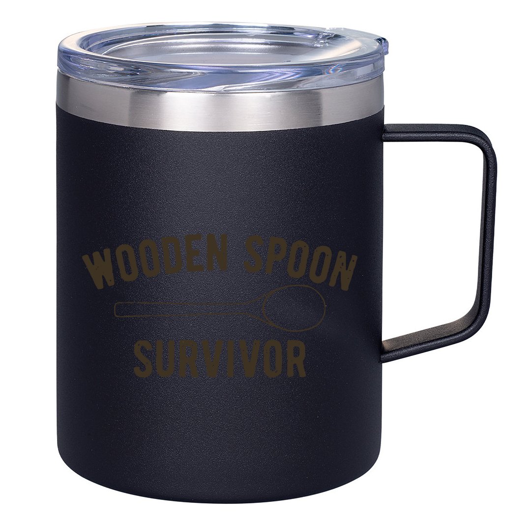 Wooden Spoon Survivor 12oz Stainless Steel Coffee Mug