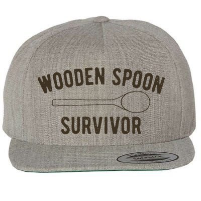 Wooden Spoon Survivor Wool Snapback Cap