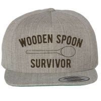 Wooden Spoon Survivor Wool Snapback Cap