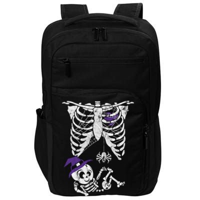 Witch Skeleton Spider Horror Cute Halloween Gift Impact Tech Backpack