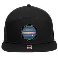 Webb Space Telescope New Image Jupiter Jwst 7 Panel Mesh Trucker Snapback Hat