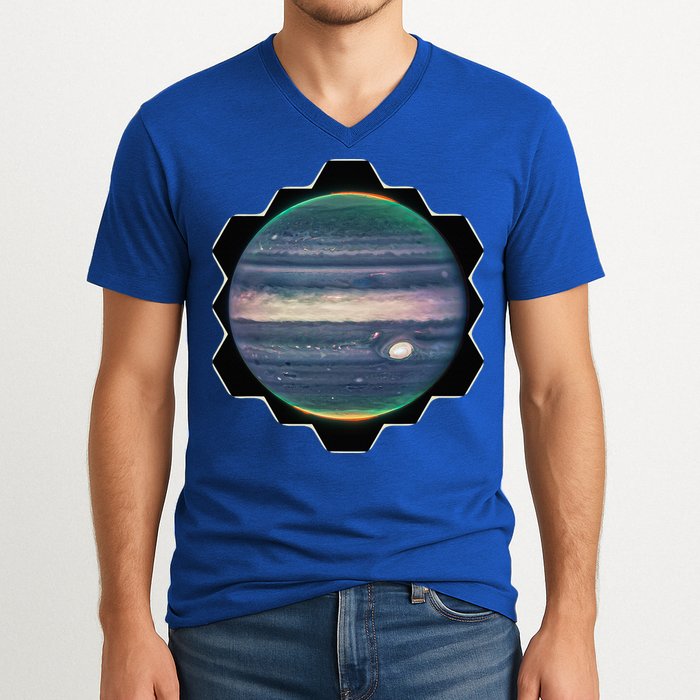 Webb Space Telescope New Image Jupiter Jwst V-Neck T-Shirt