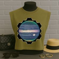 Webb Space Telescope New Image Jupiter Jwst Garment-Dyed Women's Muscle Tee
