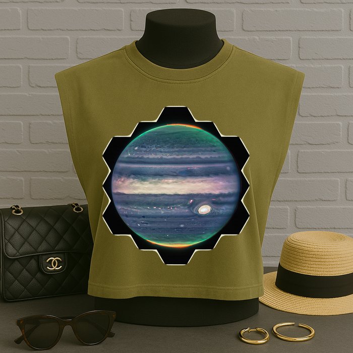 Webb Space Telescope New Image Jupiter Jwst Garment-Dyed Women's Muscle Tee