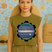 Webb Space Telescope New Image Jupiter Jwst Garment-Dyed Women's Muscle Tee