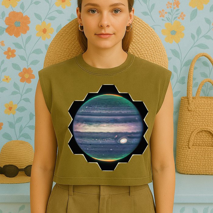 Webb Space Telescope New Image Jupiter Jwst Garment-Dyed Women's Muscle Tee
