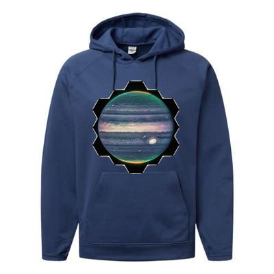 Webb Space Telescope New Image Jupiter Jwst Performance Fleece Hoodie