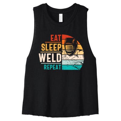 Welding Specialist TIG MAG Welder Definition Women's Racerback Cropped Tank