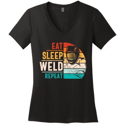 Welding Specialist TIG MAG Welder Definition Women's V-Neck T-Shirt