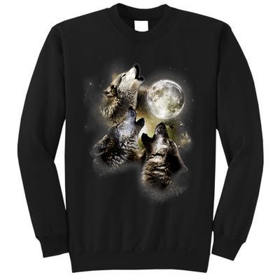 Wolf Shirt Three Wolves Moon Wolf Moon Sweatshirt