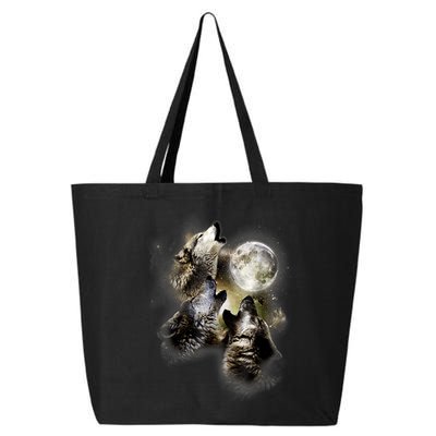 Wolf Shirt Three Wolves Moon Wolf Moon 25L Jumbo Tote