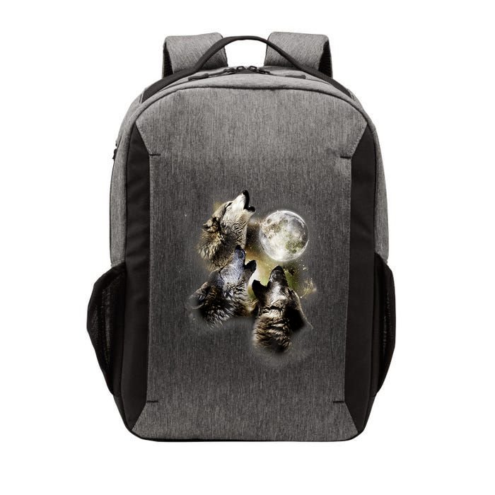 Wolf Shirt Three Wolves Moon Wolf Moon Vector Backpack