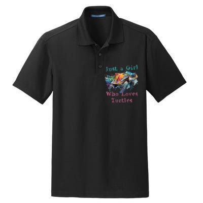 Watercolor Sea Turtle Just a That Loves Turtles Florida Dry Zone Grid Polo