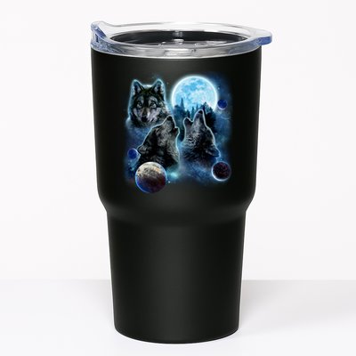Wolf Shirt Three Wolves Moon Wolf Moon Tumbler