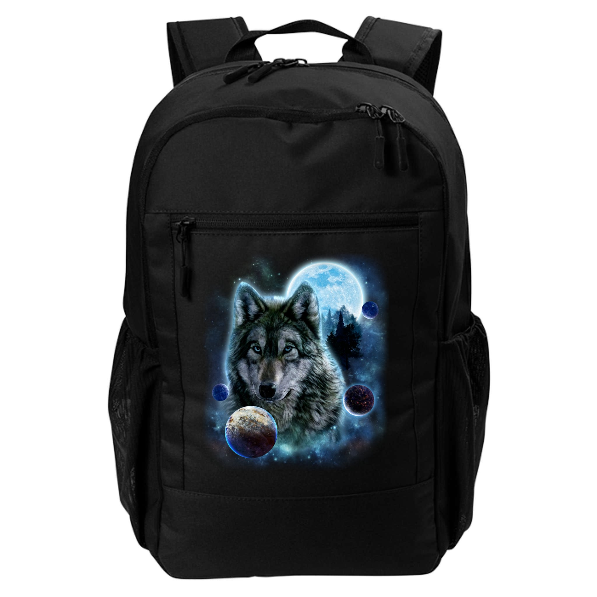 Wolf Shirt Three Wolves Moon Wolf Moon Backpack