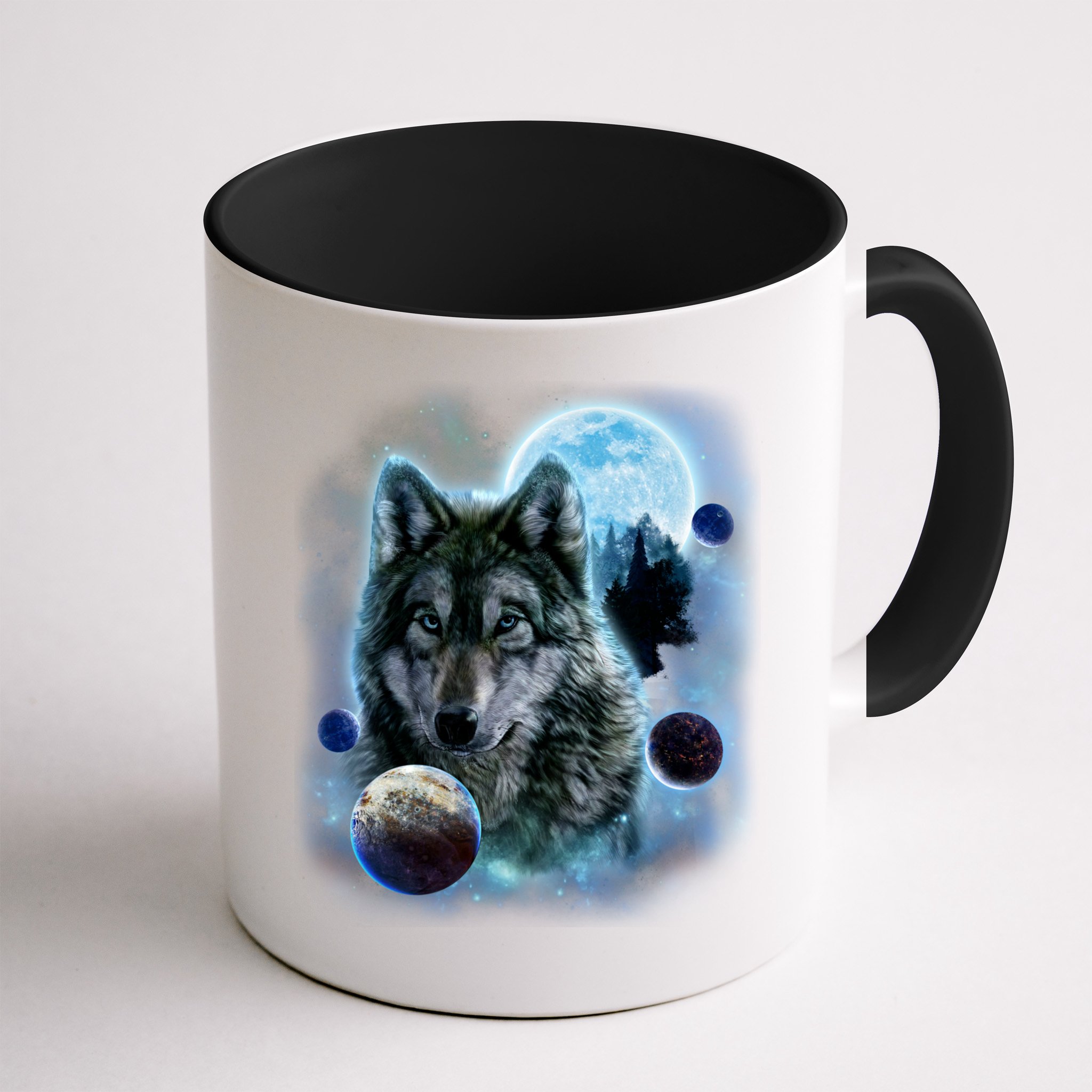 Wolf Shirt Three Wolves Moon Wolf Moon Mug