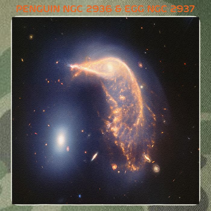 Webb Space Telescope The Penguin And Egg Ngc 2936 2937 Jwst Legacy Tie Dye Trucker Hat