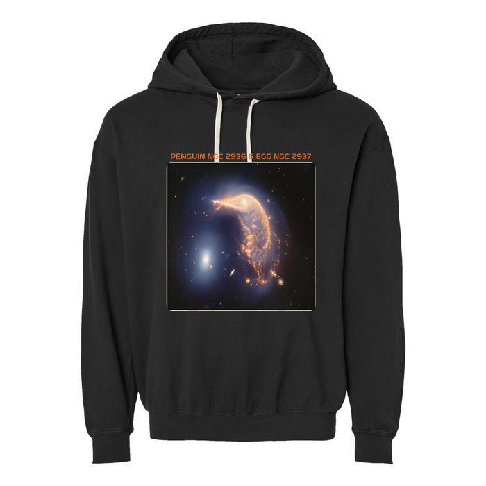 Webb Space Telescope The Penguin And Egg Ngc 2936 2937 Jwst Garment-Dyed Fleece Hoodie