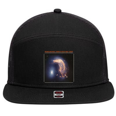 Webb Space Telescope The Penguin And Egg Ngc 2936 2937 Jwst 7 Panel Mesh Trucker Snapback Hat