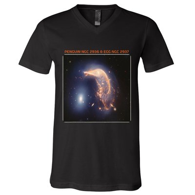 Webb Space Telescope The Penguin And Egg Ngc 2936 2937 Jwst V-Neck T-Shirt