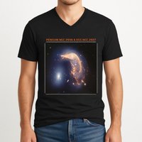 Webb Space Telescope The Penguin And Egg Ngc 2936 2937 Jwst V-Neck T-Shirt