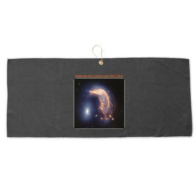 Webb Space Telescope The Penguin And Egg Ngc 2936 2937 Jwst Large Microfiber Waffle Golf Towel